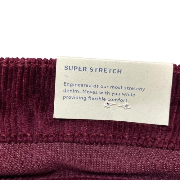 Universal Thread Corduroy High Rise Bootcut Pants Womens Size 24 Berry Red NEW - Picture 10 of 15